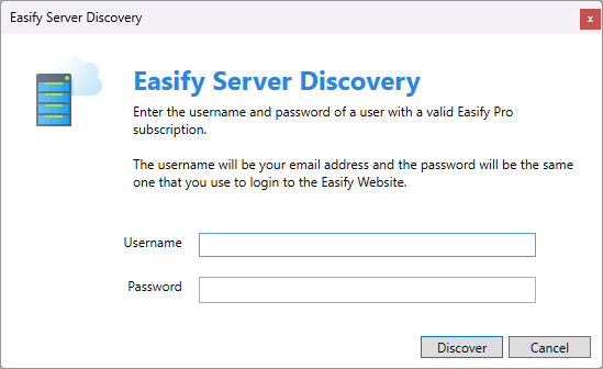log in to look for remote servers