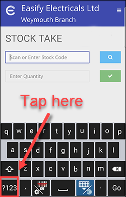 Android barcode scanner scanning Ucom change to numeric keypad Android barcode scanner scanning Ucom change to numeric keypad