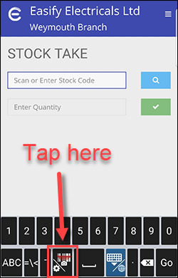 Android barcode scanner scanning Ucom launch barcode scanner