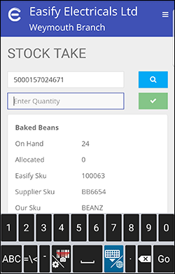 Android barcode scanner scanning scan complete