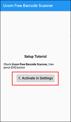 Android barcode scanner Ucom Setup Tutorial