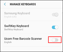 Android barcode scanner Android Keyboard Manager Android barcode scanner Android Keyboard Manager