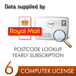Postcode Lookup PIN 6 Computers 12 Months