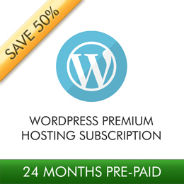 WordPress Web Hosting 24 Month Subscription
