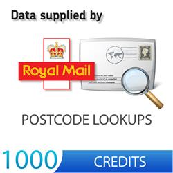 Postcode Lookup 1000 Credits / Searches