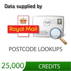 Postcode Lookup 25,000 Credits / Searches