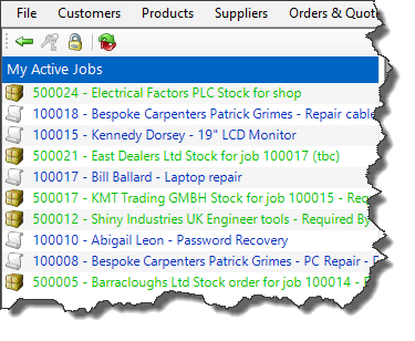 Easify active jobs list